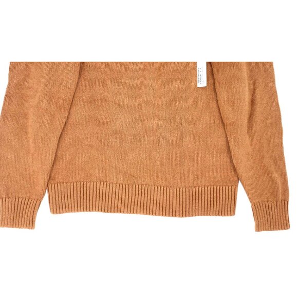 NWT Goodthreads Mens 100% Cotton Half-Zip Sweater S Brown Old Money  Preppy - Picture 4 of 9